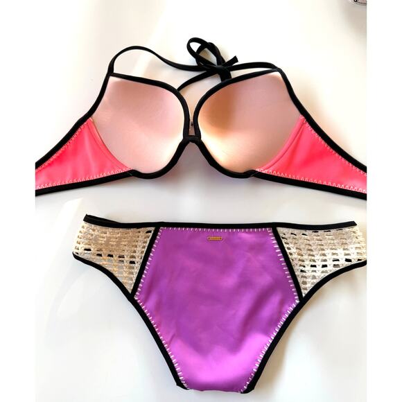 VICTORIA’S SECRET swimsuit bikini set 34D Top M Bottom - Picture 3 of 5
